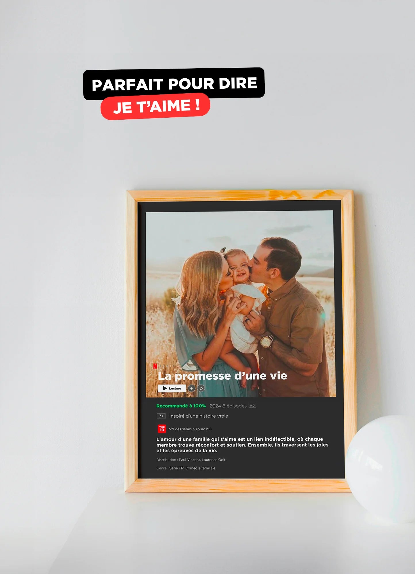 Affiche personnalisée format série