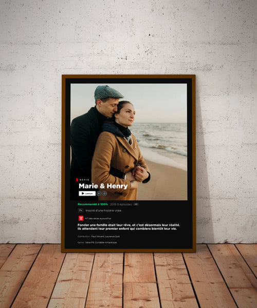 Affiche personnalisée format série